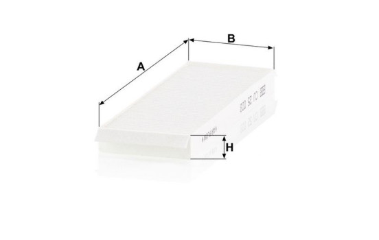 Filter, kupéventilation CU 25 008-2 MANN-FILTER, bild 3