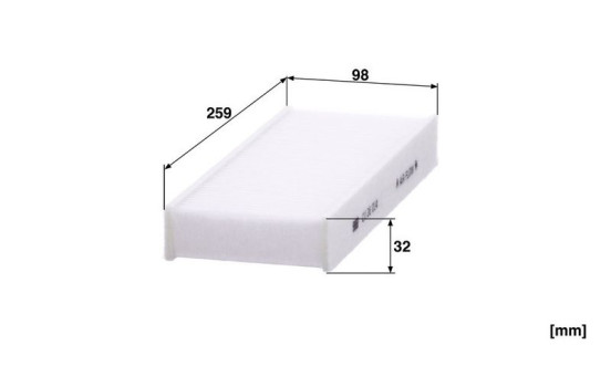 Filter, kupéventilation CU 26 014-2 Mann, bild 3