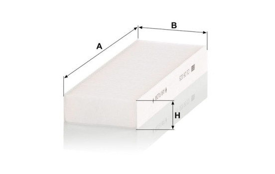 Filter, kupéventilation CU 26 025-2 MANN-FILTER, bild 4