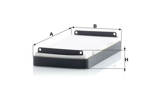 Filter, kupéventilation CU 2745-2 Mann, bild 3