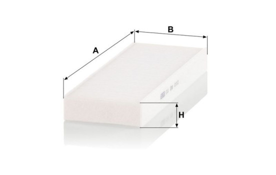 Filter, kupéventilation CU 28 010 Mann, bild 3