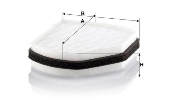 Filter, kupéventilation CU 2897 Mann, bild 3