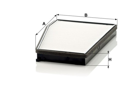 Filter, kupéventilation CU 3040 Mann, bild 3