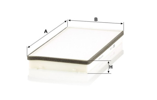 Filter, kupéventilation CU 3340 Mann, bild 3
