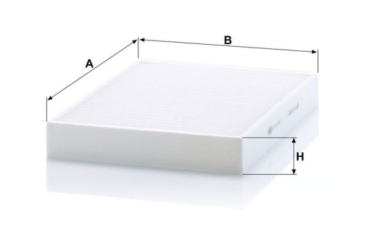 Filter, kupéventilation CU 34 003 Mann, bild 3