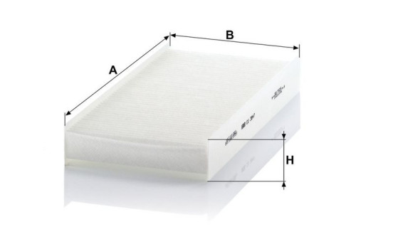Filter, kupéventilation CU 3847 Mann, bild 3