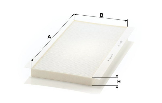 Filter, kupéventilation CU 5366 Mann, bild 3