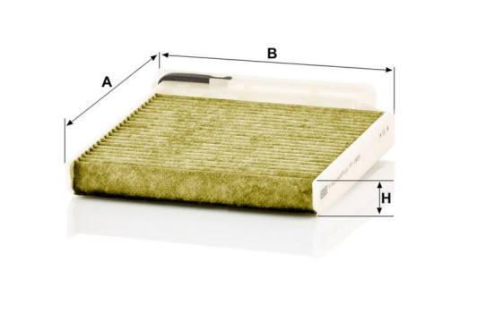 Filter, kupéventilation Frecious Plus FP 1829 Mann, bild 3