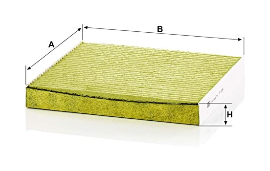 Filter, kupéventilation Frecious Plus FP 2358 Mann, bild 2