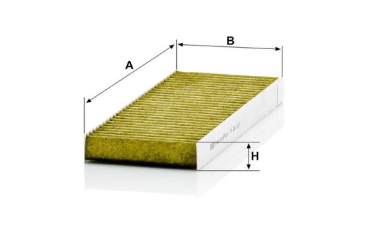 Filter, kupéventilation Frecious Plus FP 26 013-2 Mann, bild 3