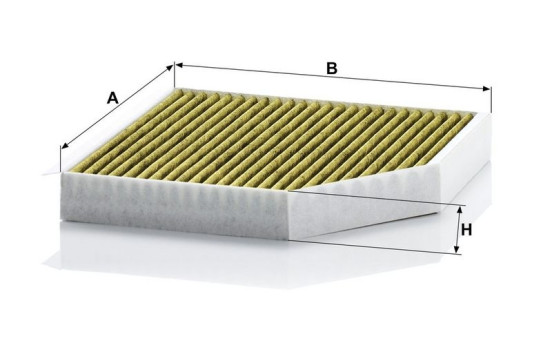 Filter, kupéventilation Frecious Plus FP 2641 MANN-FILTER, bild 3