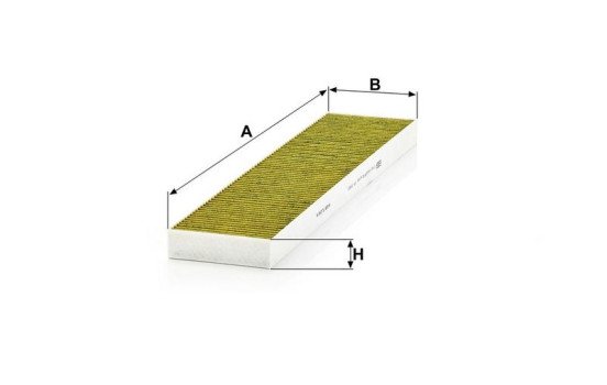 Filter, kupéventilation Frecious Plus FP 5480 Mann, bild 3