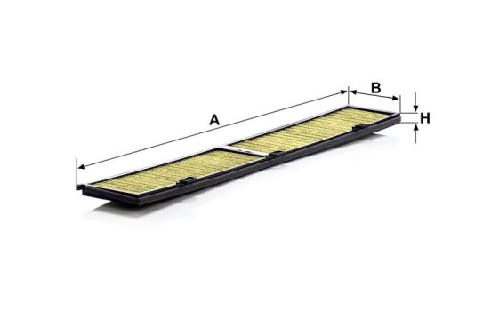 Filter, kupéventilation Frecious Plus FP 8430 Mann, bild 4
