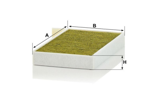 Filter, kupéventilation FreciousPlus FP 25 015 Mann, bild 3