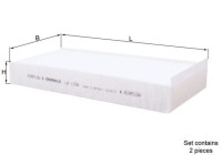 Filter, kupéventilation LA 1156/S Mahle