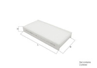 Filter, kupéventilation LA 1156/S Mahle