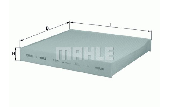 Filter, kupéventilation LA 119 Mahle