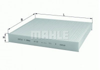 Filter, kupéventilation LA 120 Mahle