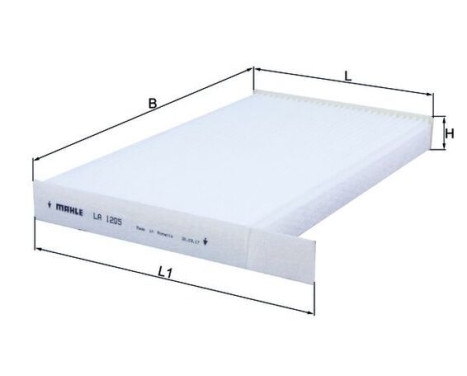Filter, kupéventilation LA 1205 Mahle