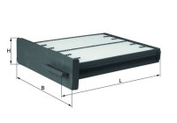 Filter, kupéventilation LA 125 Mahle