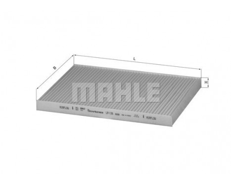 Filter, kupéventilation LA 126 Mahle