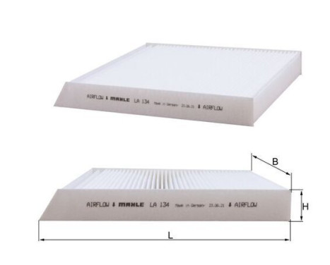 Filter, kupéventilation LA 134 Mahle, bild 2