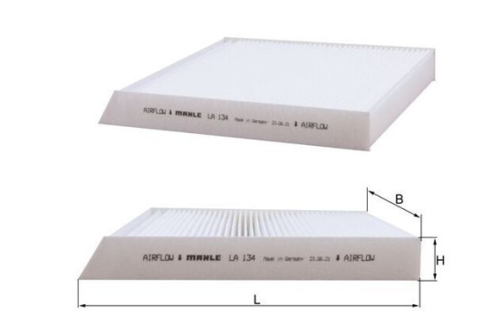 Filter, kupéventilation LA 134 Mahle, bild 2