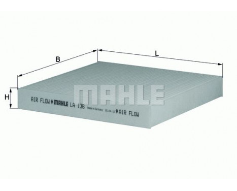 Filter, kupéventilation LA 136 Mahle