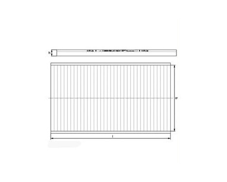 Filter, kupéventilation LA 138 Mahle