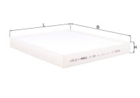 Filter, kupéventilation LA 1399 Mahle