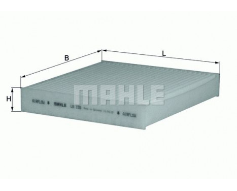 Filter, kupéventilation LA 155 Mahle
