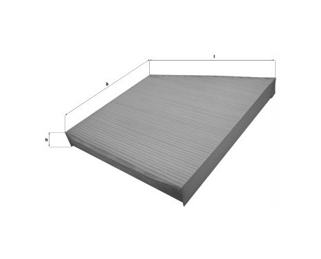 Filter, kupéventilation LA 156 Mahle