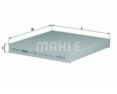 Filter, kupéventilation LA 158 Mahle