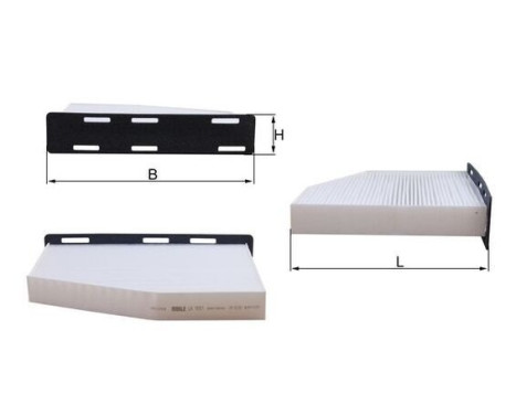 Filter, kupéventilation LA 181/1 Mahle