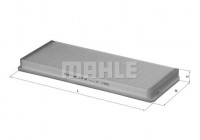Filter, kupéventilation LA 196 Mahle