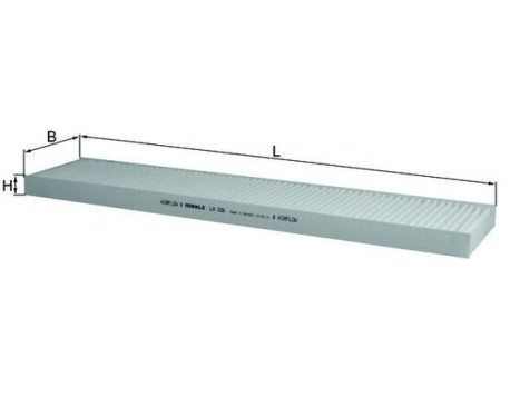 Filter, kupéventilation LA 226 Mahle