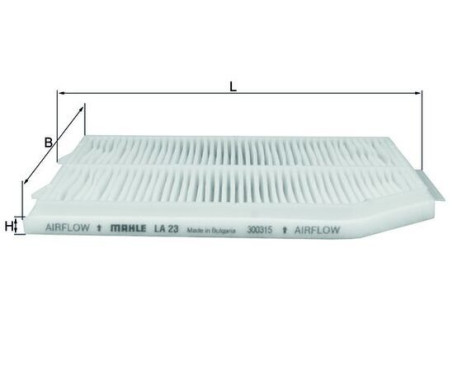 Filter, kupéventilation LA 23 Mahle, bild 2