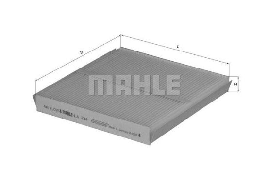Filter, kupéventilation LA 234 Mahle