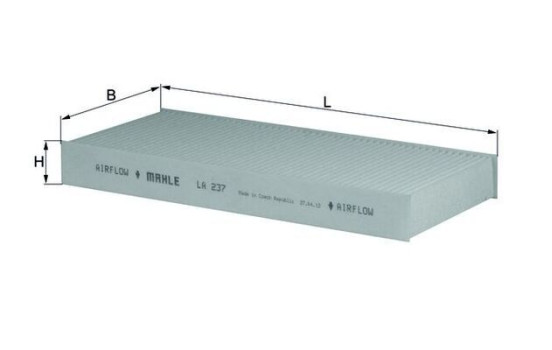 Filter, kupéventilation LA 237 Mahle, bild 2