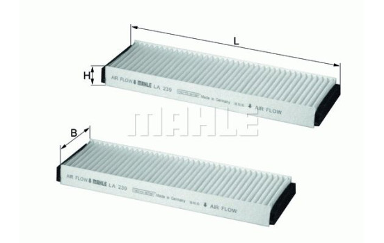 Filter, kupéventilation LA 239/S Mahle