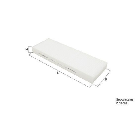 Filter, kupéventilation LA 239/S Mahle, bild 2