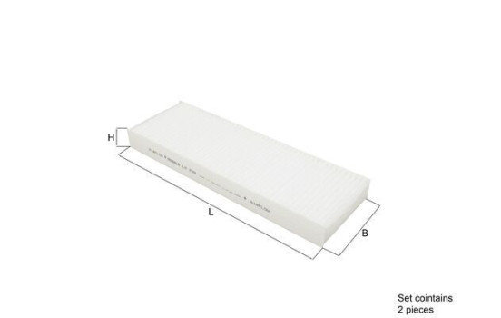 Filter, kupéventilation LA 239/S Mahle, bild 2