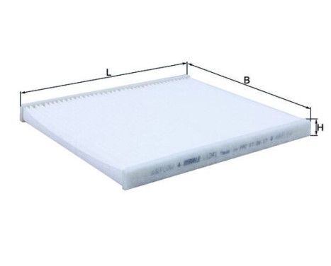 Filter, kupéventilation LA 241 Mahle, bild 2