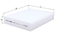 Filter, kupéventilation LA 251 Mahle