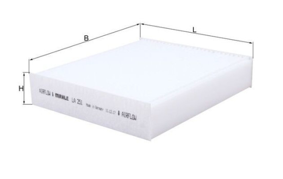 Filter, kupéventilation LA 251 Mahle