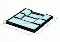 Filter, kupéventilation LA 269 Mahle