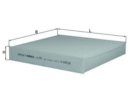 Filter, kupéventilation LA 293 Mahle
