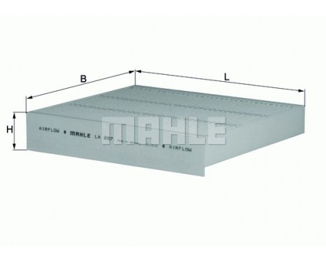 Filter, kupéventilation LA 297 Mahle