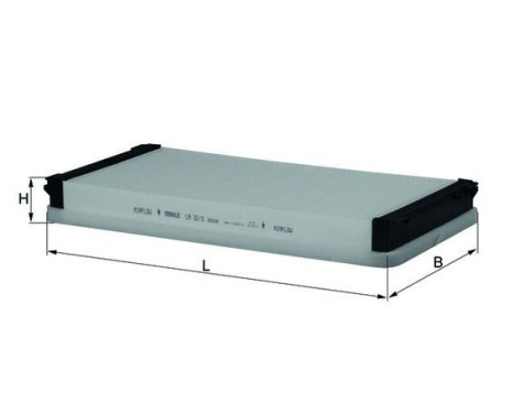 Filter, kupéventilation LA 32/3 Mahle