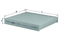 Filter, kupéventilation LA 345 Mahle